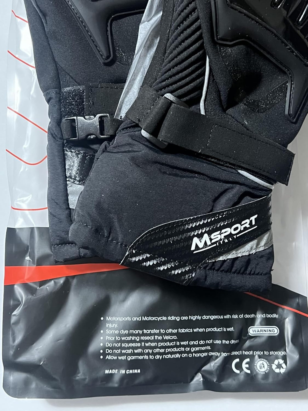 Motorrad Winterhandschuhe 100% wasserdichte Motorradhandschuhe rutschfeste Touchscreen Mod.2 Schwarz