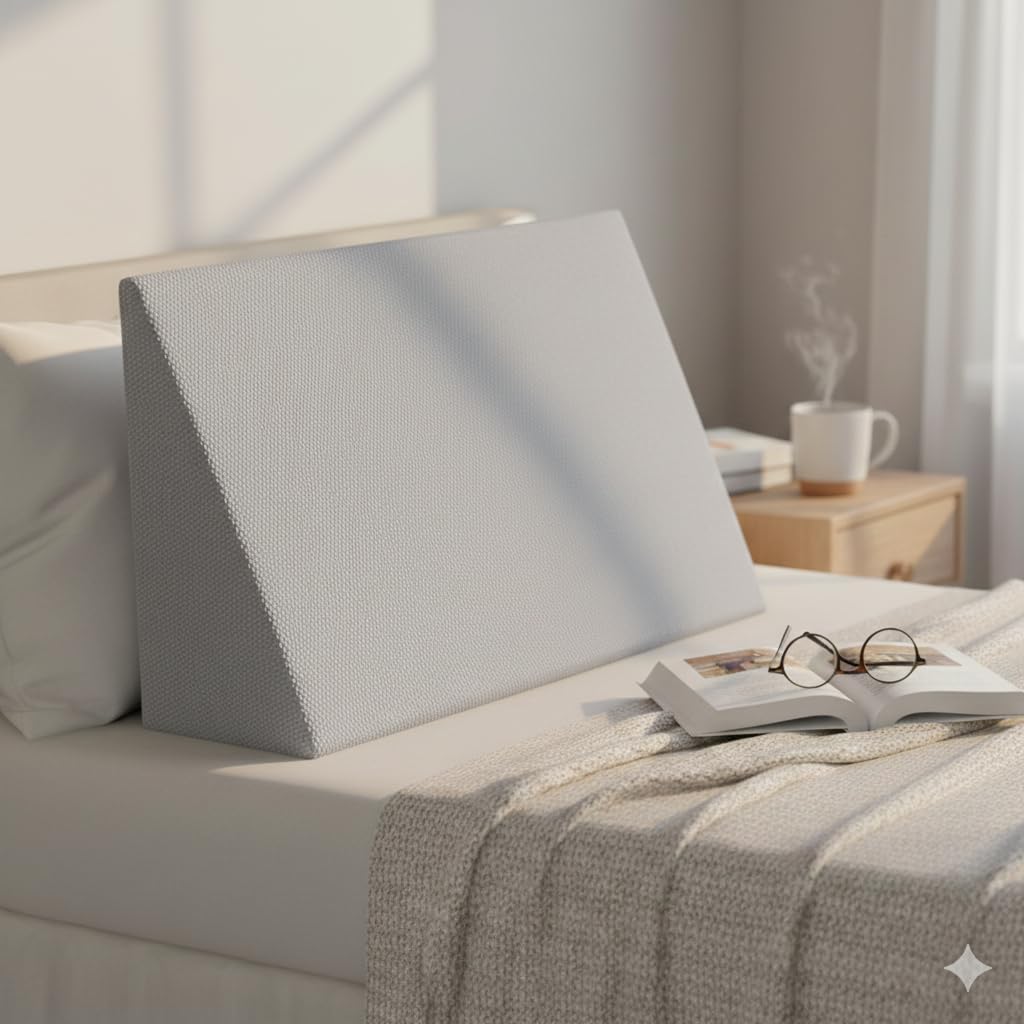 Stützendes Lesekissen für Bett oder Couch Schaumstoffkeil Lagerungshilfe Lagerungskissen Rückenstütz