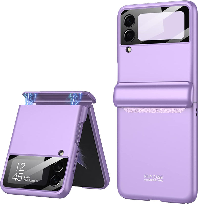 COQUE Galaxy Z Flip 3 5G Hülle, aufklappbare All-Inclusive-Hülle, klappbare Handyhülle für Samsung G