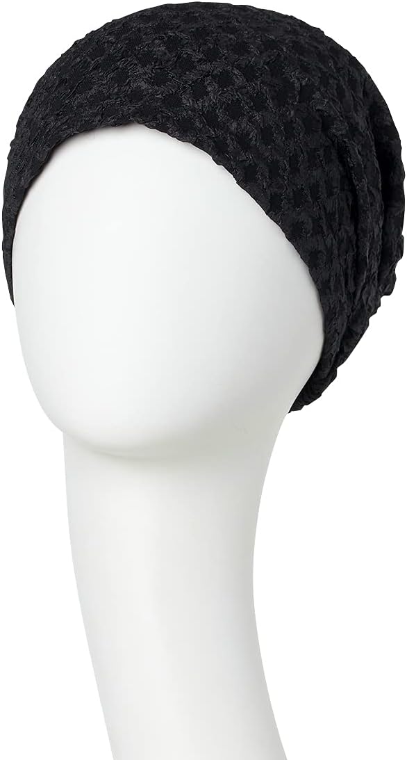 Christine Headwear Damen • - EMMY V turban Black, Black matte'n'shiny, Einheitsgrösse EU