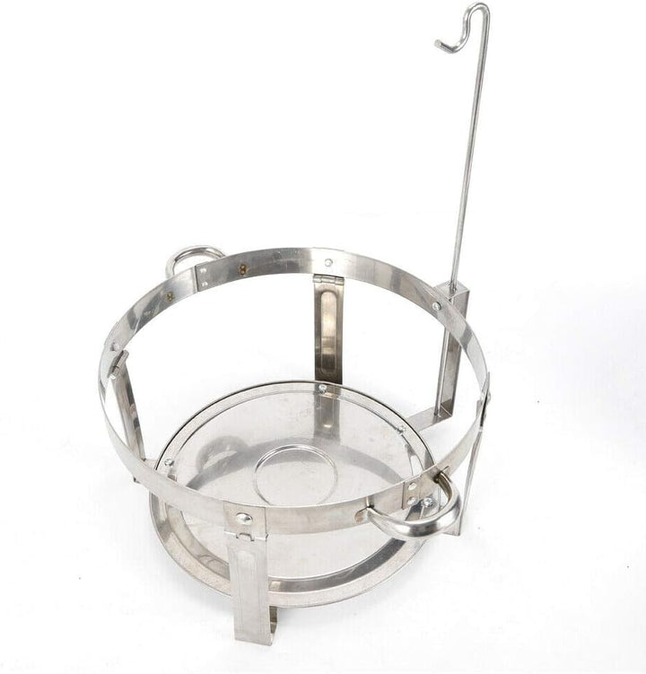7.5L Runder Chafing Dish Standfuss Durchmesser 360 mm Edelstahl Speisenwärmer Suppen Chafing Dish Bu