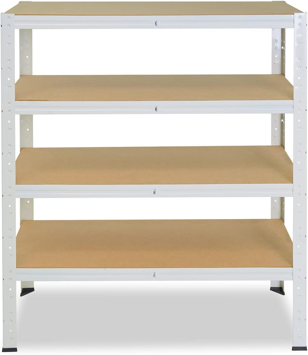 shelfplaza® 100x45x60cm Home Schwerlastregal weiss/Metallregal mit 4 Böden/Kellerregal Metall, Garag
