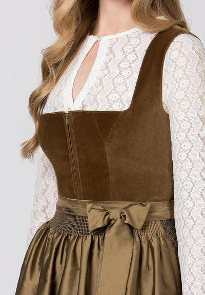 Stockerpoint Damen Dirndl Isola Kleid für besondere Anlässe 34 Olive, 34 Olive