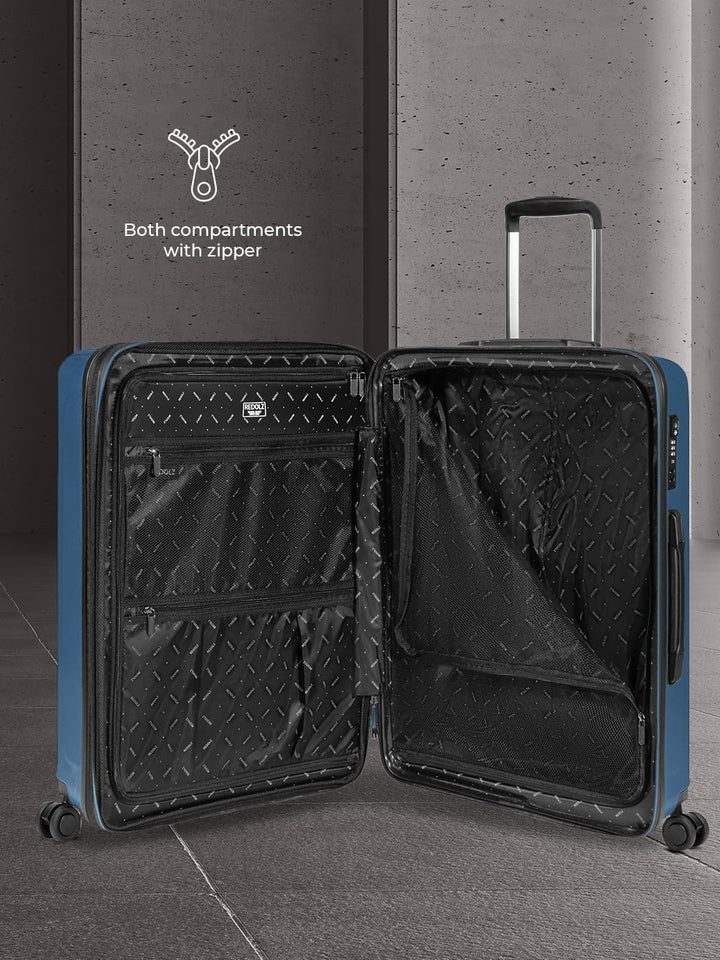 REDOLZ Mittelgrosser Hartschalen M+ Trolley | 46 x 30 x 66 cm | Koffer mit Dehnfalte von 82 auf 97 L