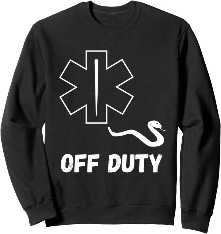Sanitäter Off Duty Ausser Dienst Rettungsdienst Ambulanz Sweatshirt