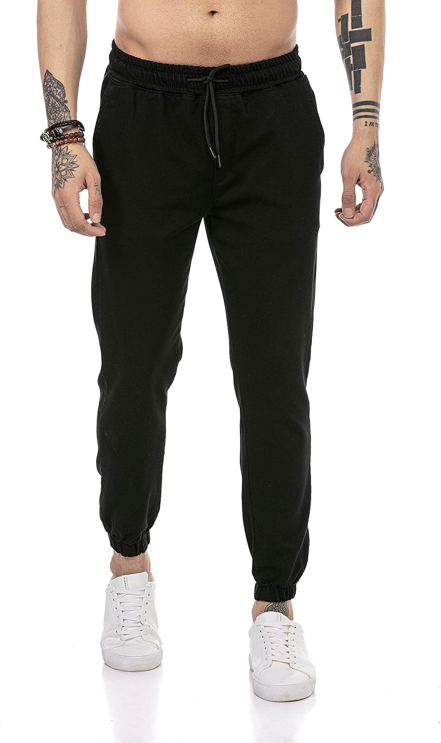 Redbridge Hose für Herren Freizeit-Hose Jogger Pants Chino L Schwarz, L Schwarz