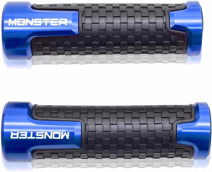 22mm 7/8'' Motorrad Lenkergriffe Griff Griffgummis Für Monster 400 620 695 696 796 797 821 Stealth 1