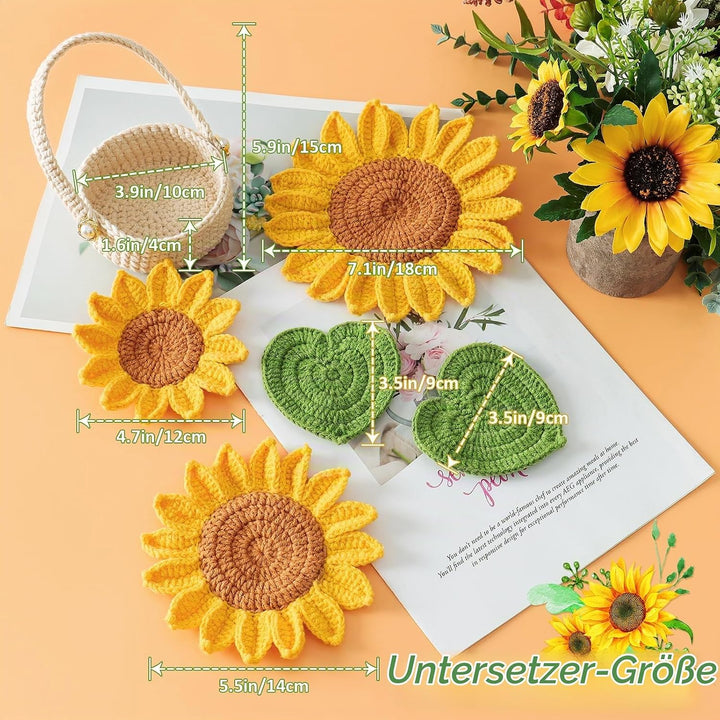 Weldomcor Häkel-Starterset für Anfänger Pflanze Häkelset Häckeln Stricken für Anfänger Set für DIY-H