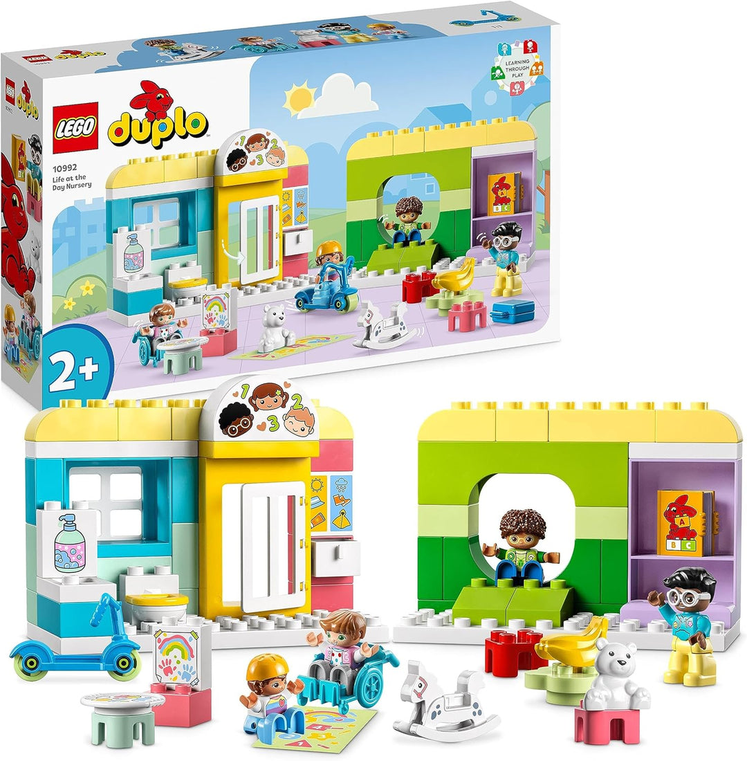 LEGO 10992 DUPLO Spielspass in der Kita, Lern-Spielzeug für Kleinkinder ab 2 Jahren, Set mit Baustei