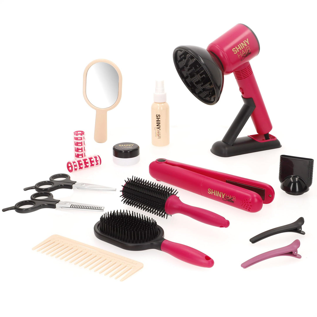 Colorbaby Beauty Friseurspielzeug für Mädchen, Deluxe, Fönbürste, Glätteisen mit Licht und Klang, re