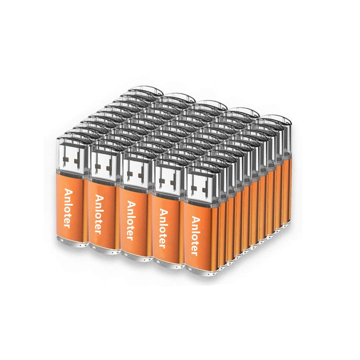 Anloter 50 x USB-Flash-Laufwerk, Speicherstick für Computer, Laptop, Mac, Tablet, Geschenk (128 MB,