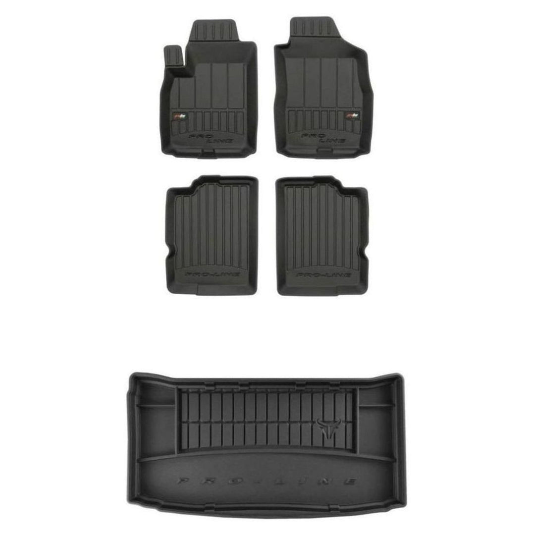 M MOTOS Satz Gummifussmatten und Kofferraummatten für FIAT Panda II 2003-2012 Verbessern Sie Ihren R