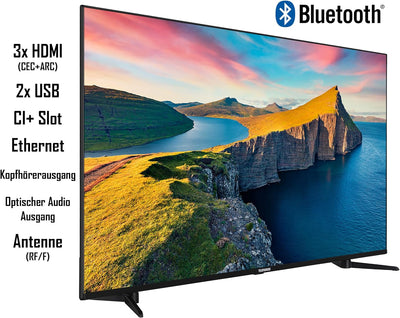 Telefunken QU43K800 43 Zoll QLED Fernseher/Smart TV (4K UHD, HDR Dolby Vision, Triple-Tuner, Bluetoo