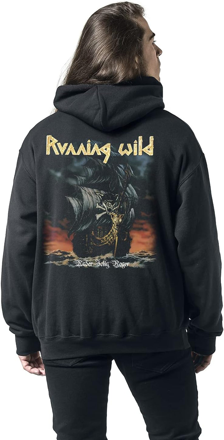 Running Wild Under Jolly Roger (Album) Männer Kapuzenpullover schwarz M