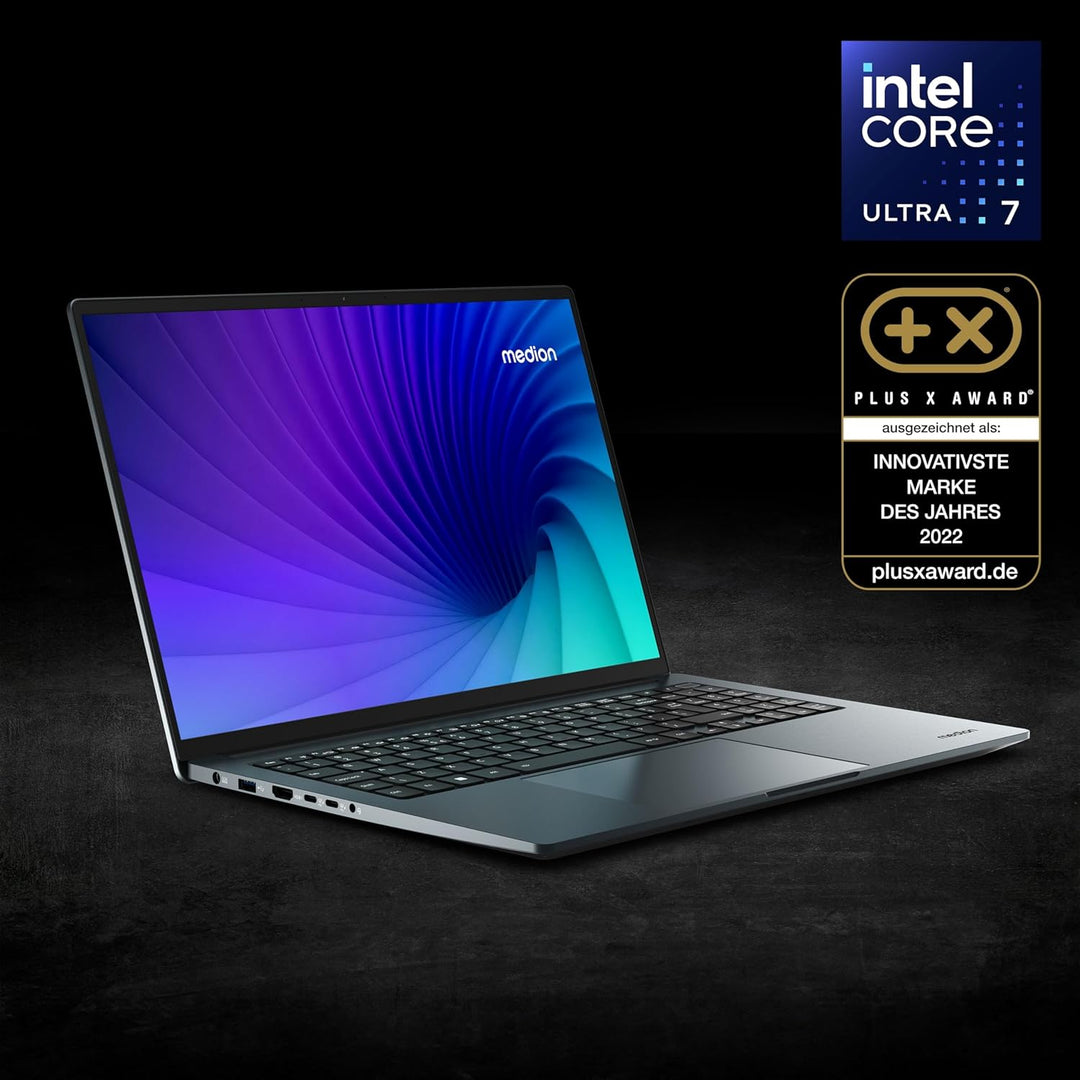 MEDION 40,6 cm (16 Zoll 4K OLED) S10 Laptop (Intel Core Ultra 7 155H, 16GB DDR5 RAM, 1TB PCIe SSD, 1