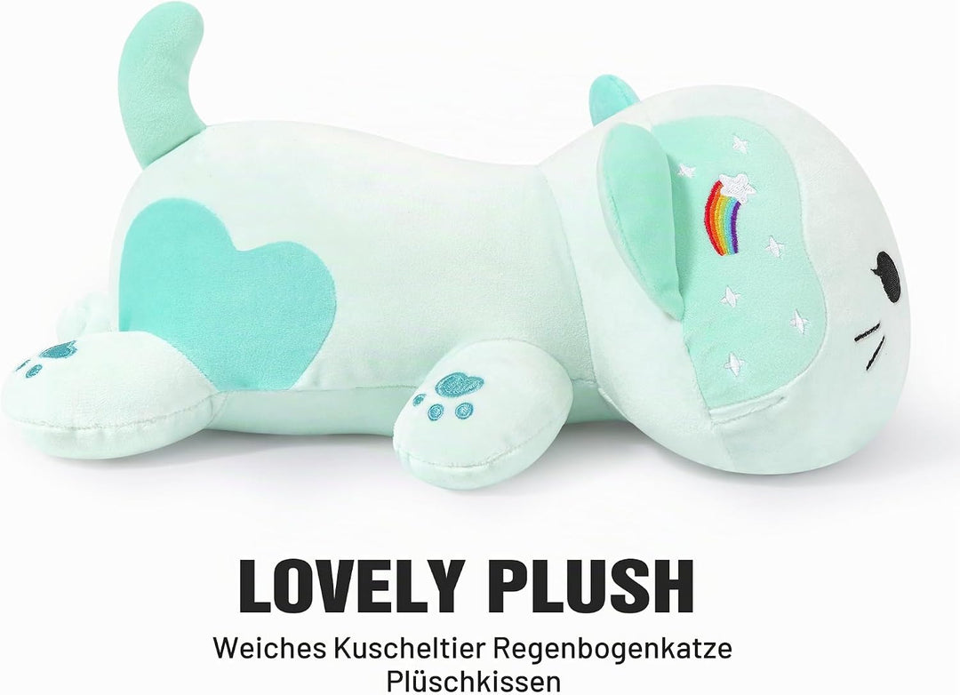 shownicer Plüschtier Katze Kuscheltier Stofftier Kawaii Katze Plüsch Kissen Spielzeug Kätzchen Plüsc