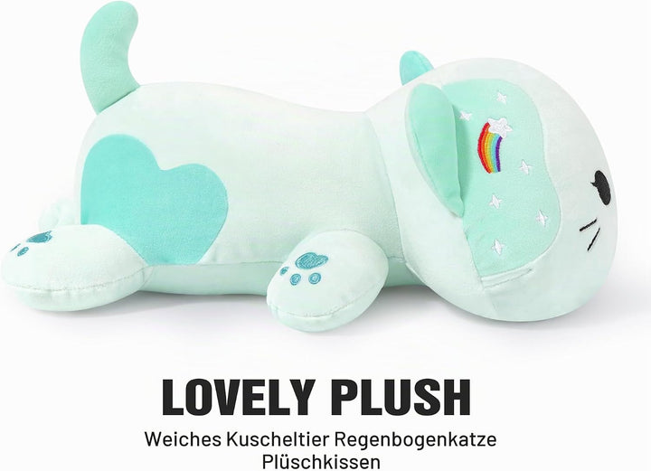 shownicer Plüschtier Katze Kuscheltier Stofftier Kawaii Katze Plüsch Kissen Spielzeug Kätzchen Plüsc