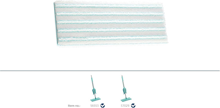 Leifheit Original Wischpad Picobello M Micro Duo Wischbezug für Glatte Böden, Wischer Bezug aus Mikr