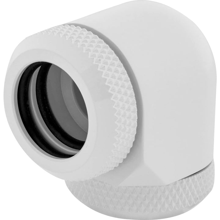 Corsair Hydro X Series, XF Hardline, 90 Degree Anschluss mit AD 14 mm, Doppelpack, Weiss, One Size 1