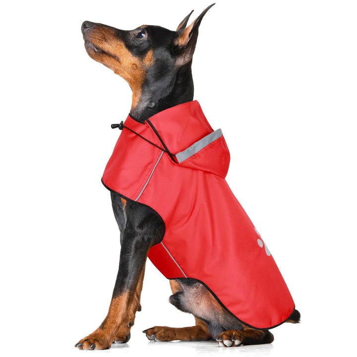 BiPawTi Hunde Regenmantel Kleine Hunde, Verstellbarer Regenjacke mit Klettverschluss - Ultraleicht &