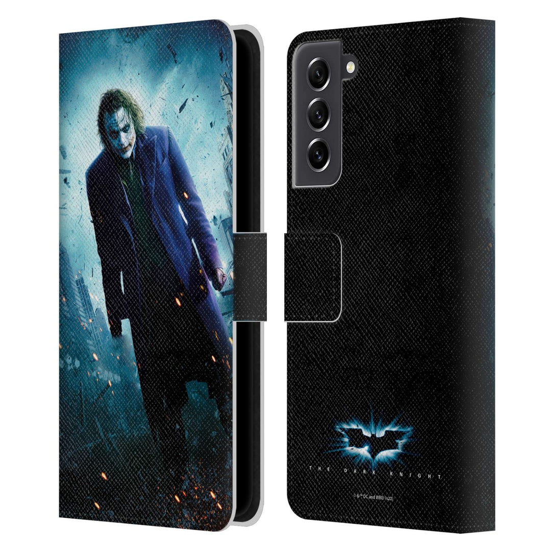 Head Case Designs Offizielle The Dark Knight Joker-Poster Wichtige Kunst Leder-Wallet-Hülle Kompatib