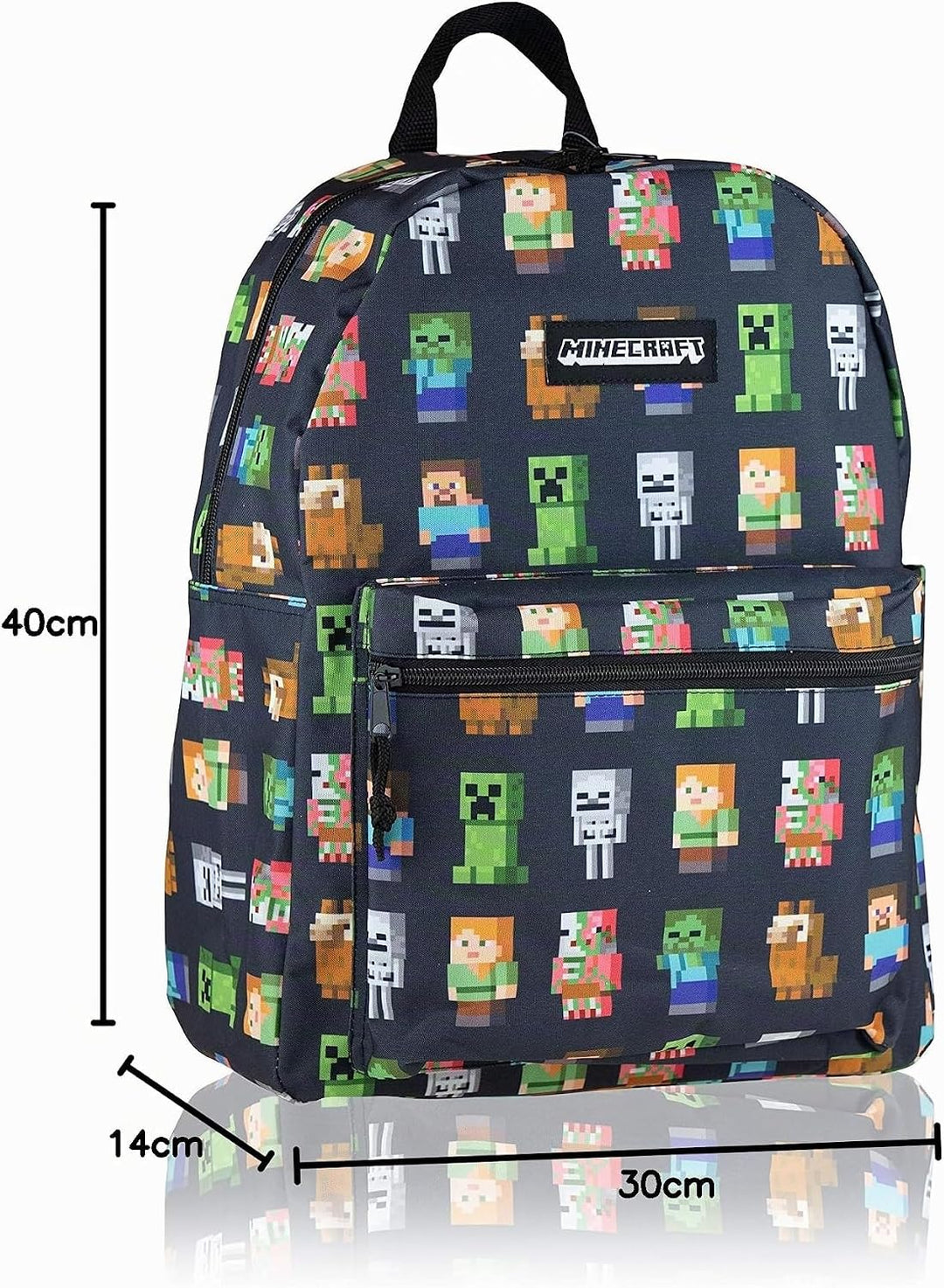 MINECRAFT Teen Backpack Multi Character, 31 x 30 x 5 cm