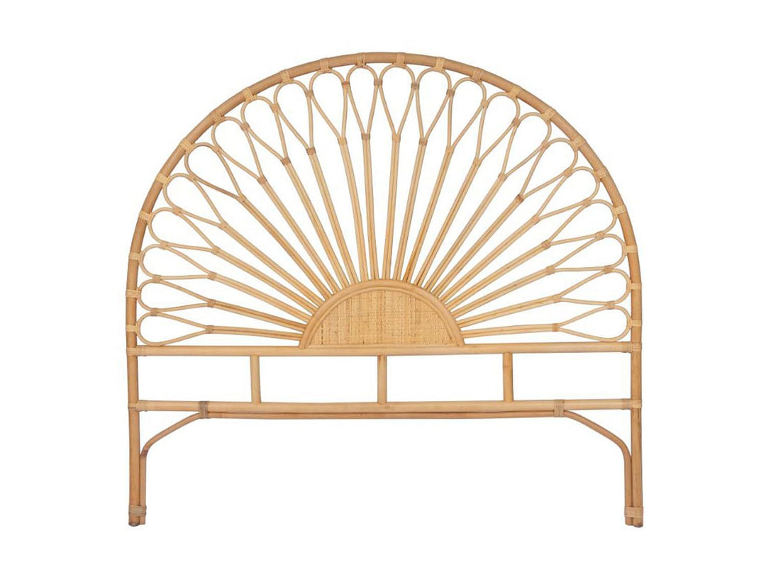 Vente-unique - Bettkopfteil - Rattan - 140 cm - Naturfarben - SOLIA