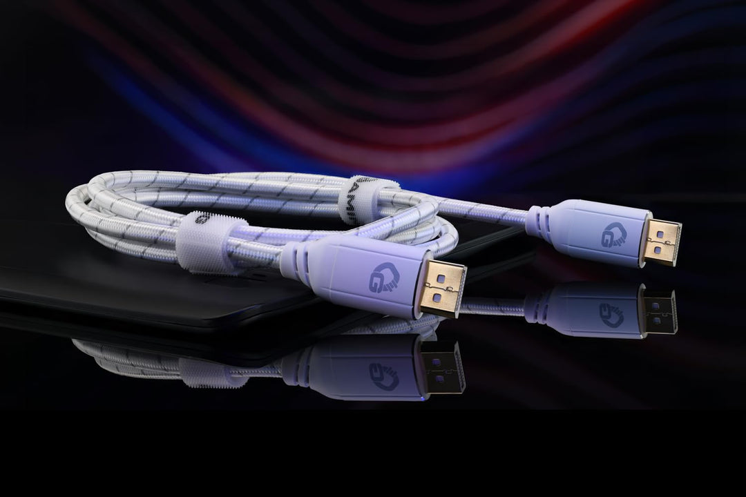 DisplayPort 2.1 Kabel 1,0m - 80 Gbit/s UHBR20, 8K 240Hz, 4K 540Hz, HDR10, FreeSync, G-Sync, DSC, für