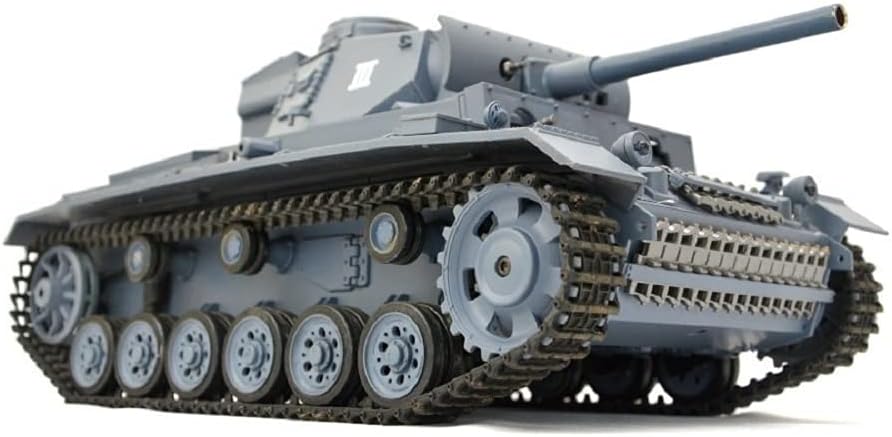RC Panzer "Kampfwagen III" 1:16 Heng Long -Rauch&Sound - mit Stahlgetriebe und 2,4Ghz Fernsteuerung