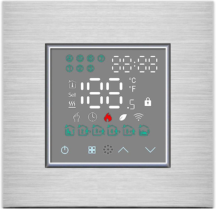 Luxus-Time Raumthermostat WiFi Heizungsthermostat Rahmen EXT. Sensor Thermostat Fussbodenheizung pro