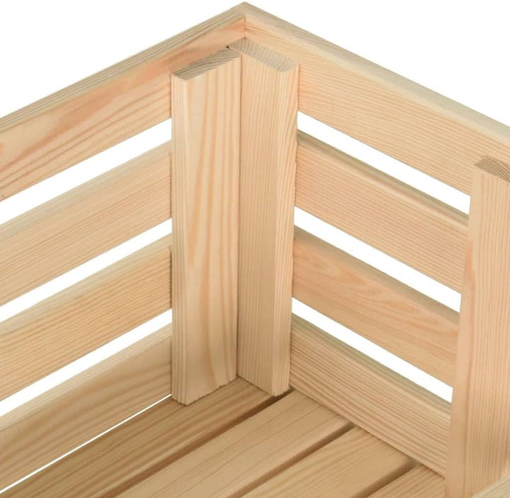 vidaXL Kiefernholz Massiv Gemüsewagen mit Rollen Obstwagen Küchenregal Obstregal Rollwagen Gemüsekor