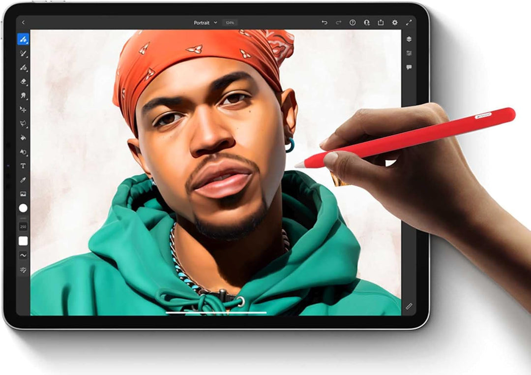 Ultradünne Silikonhülle, kompatibel mit Apple Pencil 2nd Gen, Schutzhülle aus Silikon für iPad Pro 1