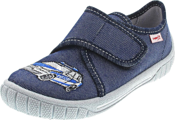 Superfit Jungen Bill Hausschuhe 1-800278 Hausschuhe 23 EU Blau Grau 8080, 23 EU Blau Grau 8080