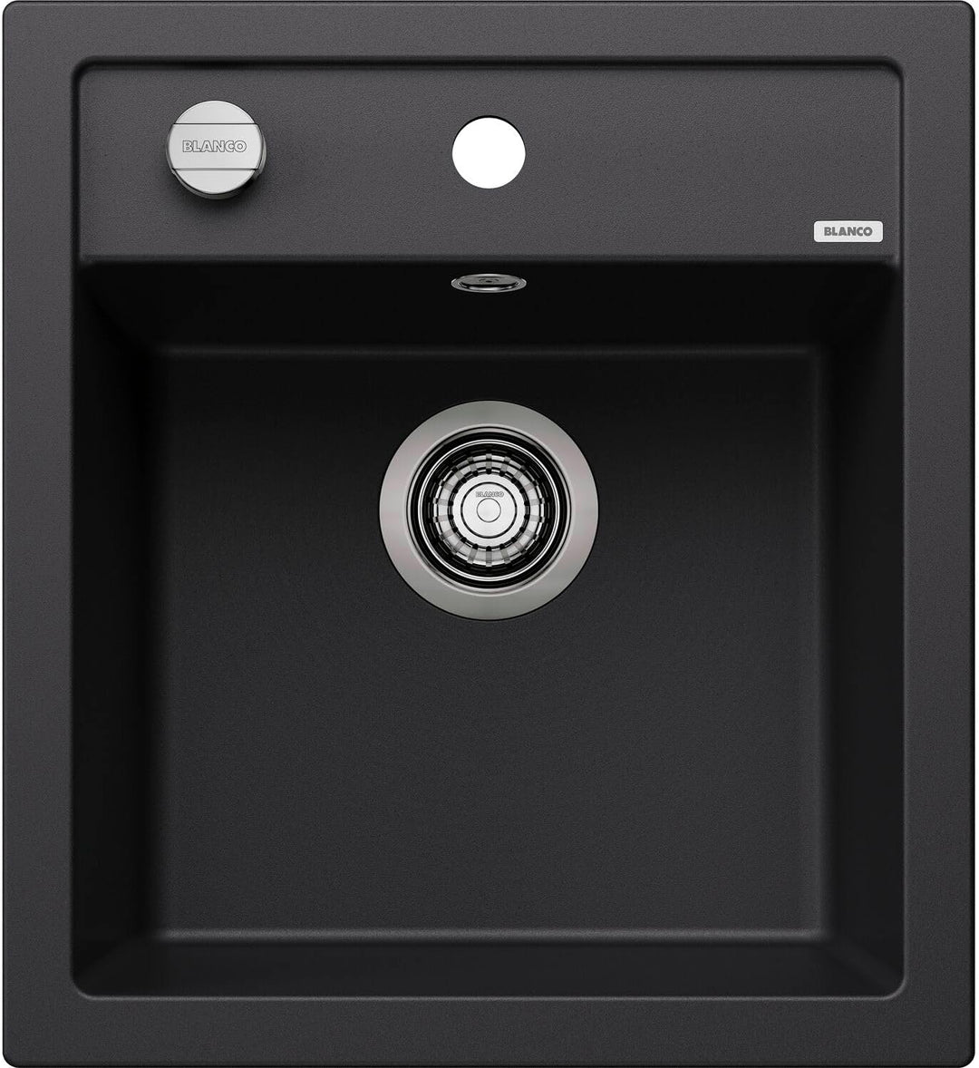 BLANCO DALAGO 45 | SILGRANIT schwarz | Einbauart: Einbau von Oben | mit Ablauffernbedienung | 45er U