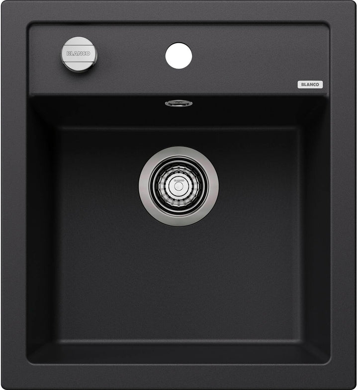 BLANCO DALAGO 45 | SILGRANIT schwarz | Einbauart: Einbau von Oben | mit Ablauffernbedienung | 45er U