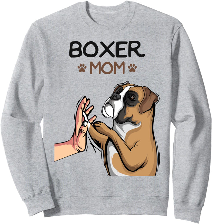 Boxer Hunde Mama Frauchen Damen Sweatshirt