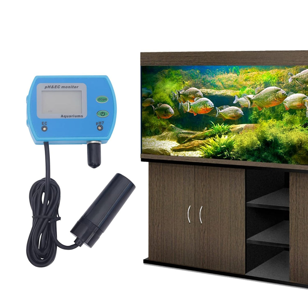 2-in-1 pH EC Messgerät Wasserqualität Tester,PH-9853 Monitor mit ATC &amp; LCD-Hintergrundbeleuchtung,Pr