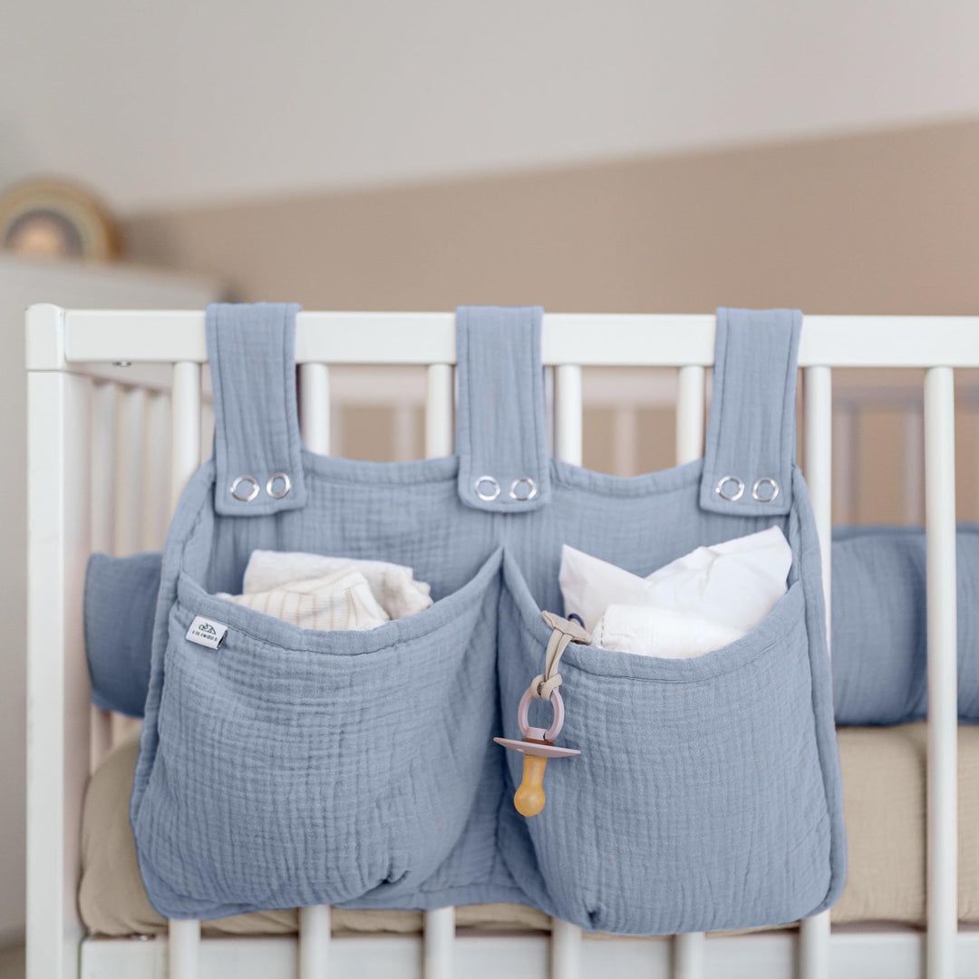 lilimaus Betttasche für Kinderbett [in 12 Farben] Aufbewahrungstasche | Für Spielzeug - Betttasche f