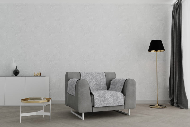Italian Bed Linen “Glamour” rutschfest Sofa Abdeckung, Dunkel grau, 1 Platz 1 Platz Dunkel Grau, 1 P