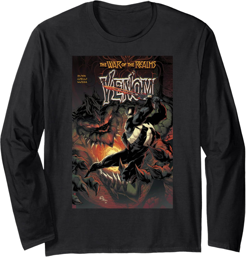 Marvel War Of The Realms Venom Comic Cover Langarmshirt