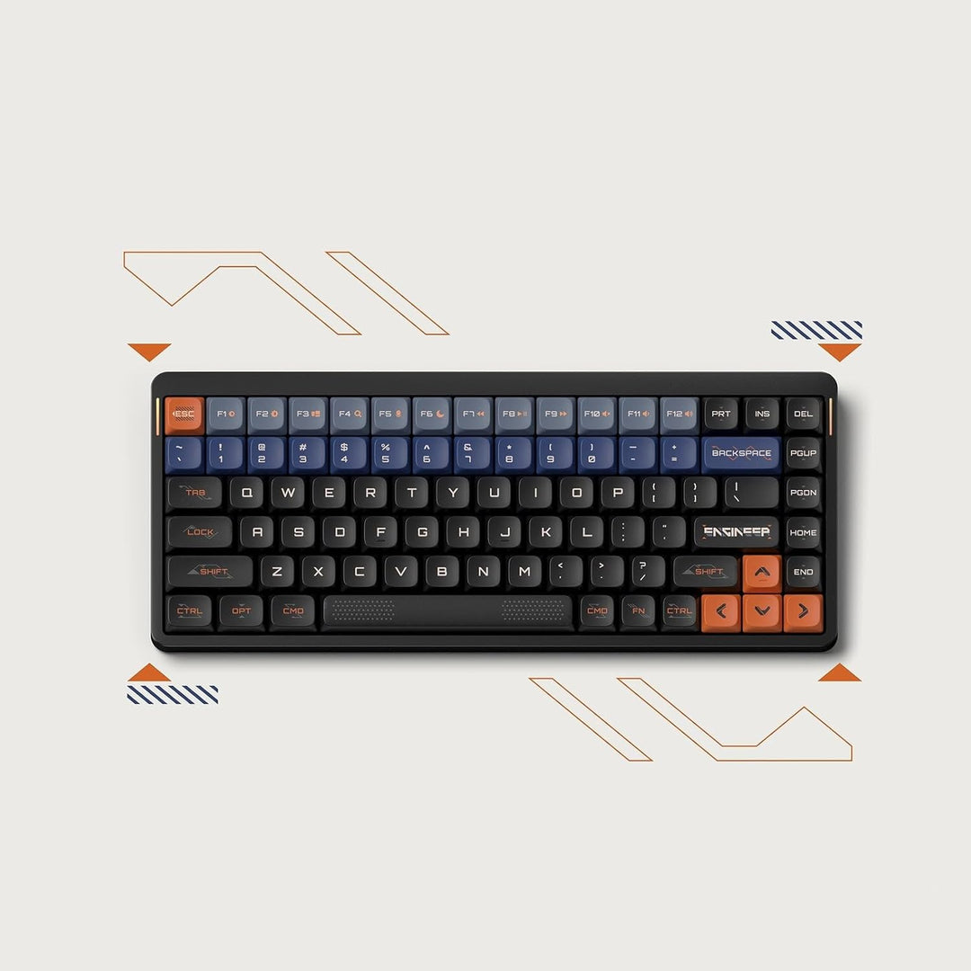 nuphy Keycaps Space Engineer, 117 Set, PBT Tastenkappen für Gaming Tastatur Low-Profile NSA Dye-sub,