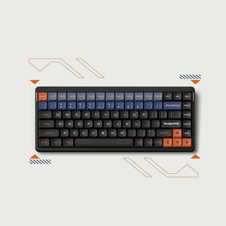nuphy Keycaps Space Engineer, 117 Set, PBT Tastenkappen für Gaming Tastatur Low-Profile NSA Dye-sub,