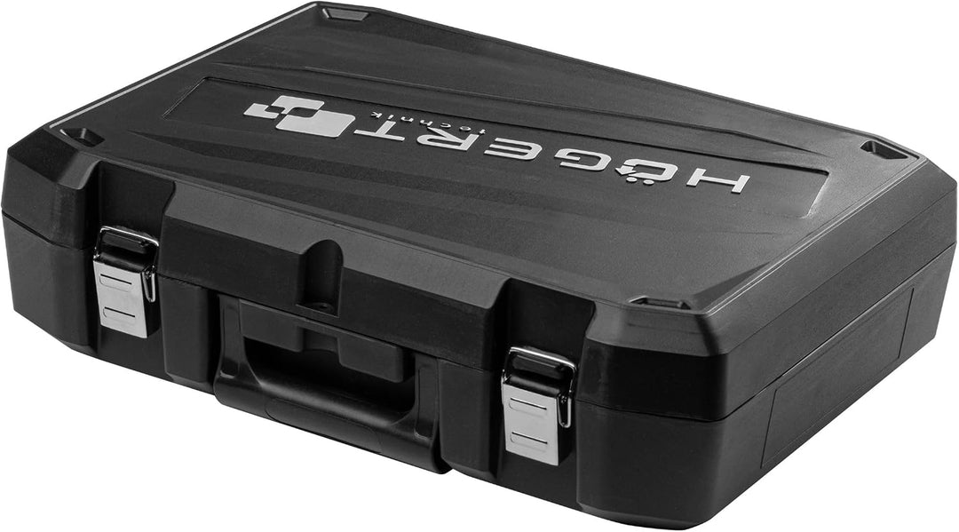 HÖGERT TECHNIK Bürstenloser Akku-Schlagbohrschrauber Set 18V, 80 Nm Drehmoment, 4,0 Ah Akku, 4A Lade