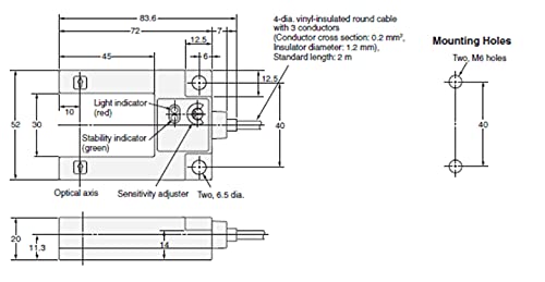 Gabellichtschranke 6-36V NO NPN Erfassungsbereich 30mm IR-Lichtschranke Lichtsensor