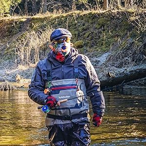Kylebooker Angelhose Wathosen Herren Atmungsaktiv Atmungsaktiv AngelbekleidungMänner Fliegenfischen