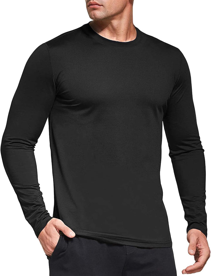 Boyzn 1, 3 or 5er Pack Herren Langarmshirt T-Shirts, UPF 50+ UV Schutz Schnelltrocknend Funktionsshi
