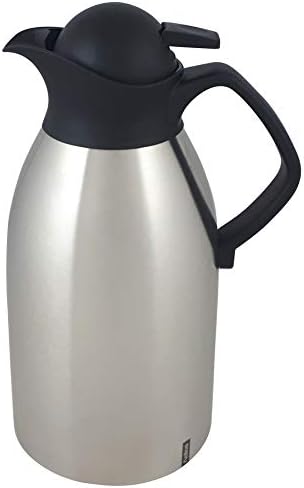 Helios Enduro Push Edelstahl-Isolierkanne, matt, 2 Liter 2,0 Liter, 2,0 Liter