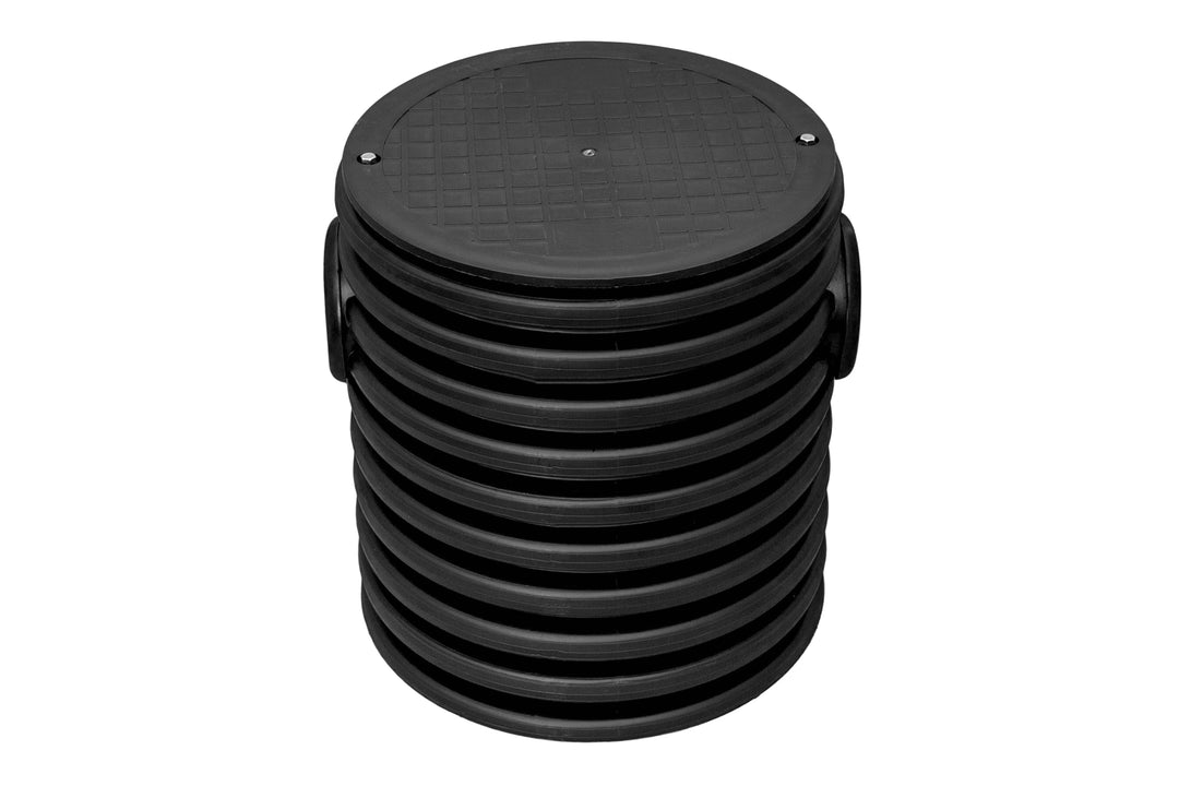 Wellrohr DN425/0,5m 2xDN110 KG Rohr Sickerschacht Drainagerohr Kontrollschacht Sickertunnel Zisterne