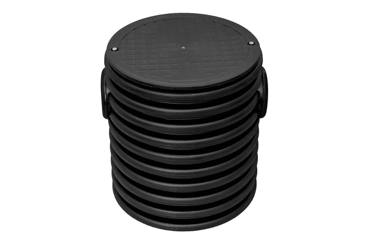 Wellrohr DN425/0,5m 2xDN110 KG Rohr Sickerschacht Drainagerohr Kontrollschacht Sickertunnel Zisterne