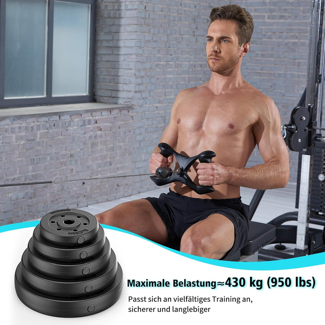 HXD-ERGO LAT Pulldown Stange für Kabelmaschine Einhandgriff Doppel D Griff T-Stange V-Bar-Kabelbefes